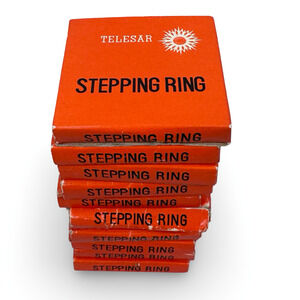 Vintage Telesar Camera Lens Stepping Rings Lot of 11 Made in Japan Various Sizes